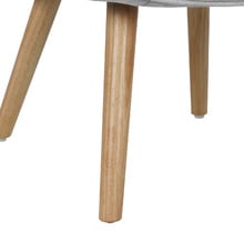 Afton Rubberwood Armchair with Ottoman